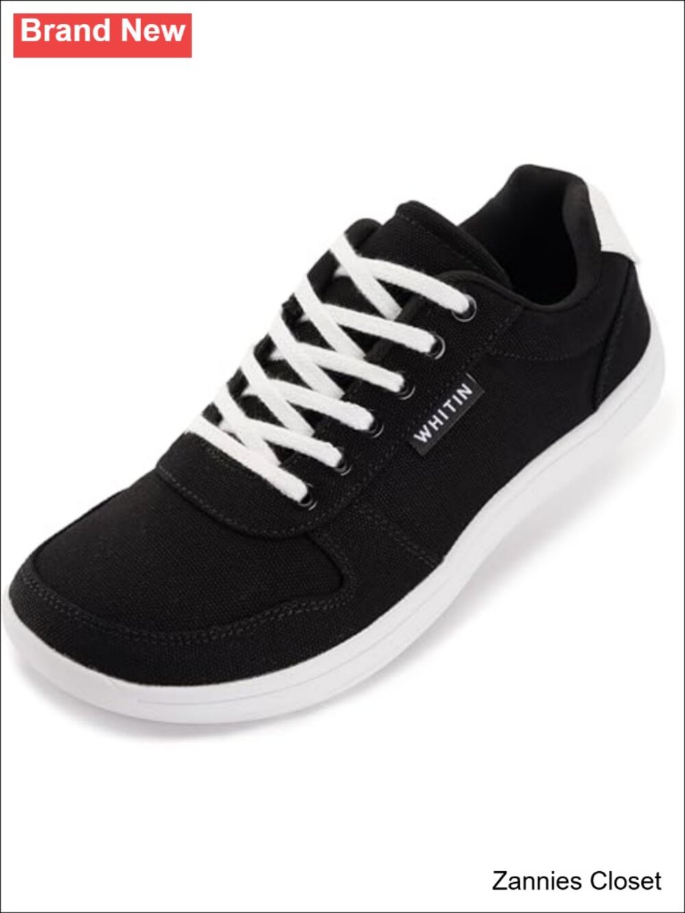 ✨ WHITIN Women's Minimalist Barefoot Shoes Wide Toe Box Zero Drop Lace-Up